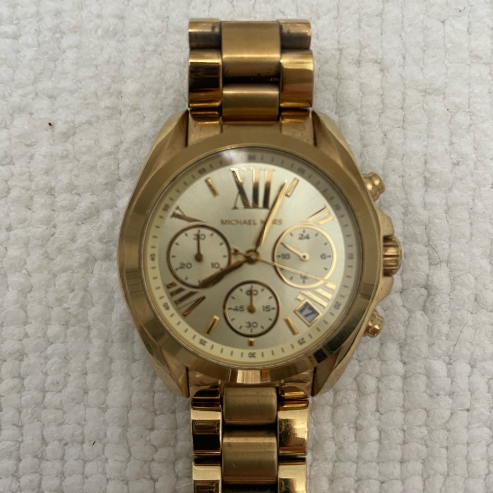 Michael Kors Gold-Tone Chronograph Watch